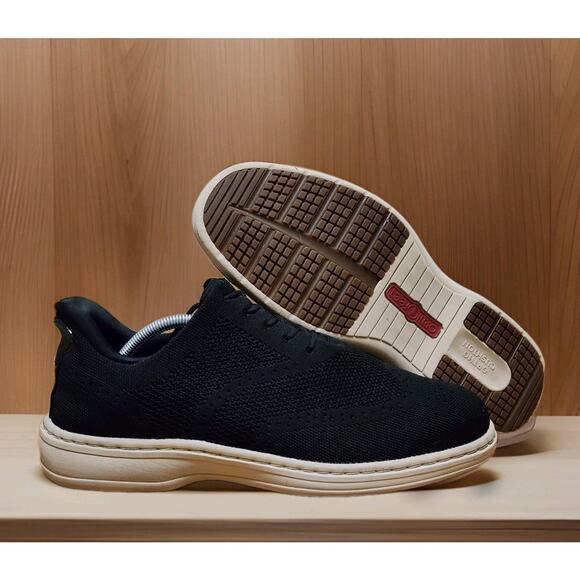 Orthofeet Rex Mens Size 11 Shoes Black Knit Lace Up Hands Free Casual Sneakers - Picture 1 of 9